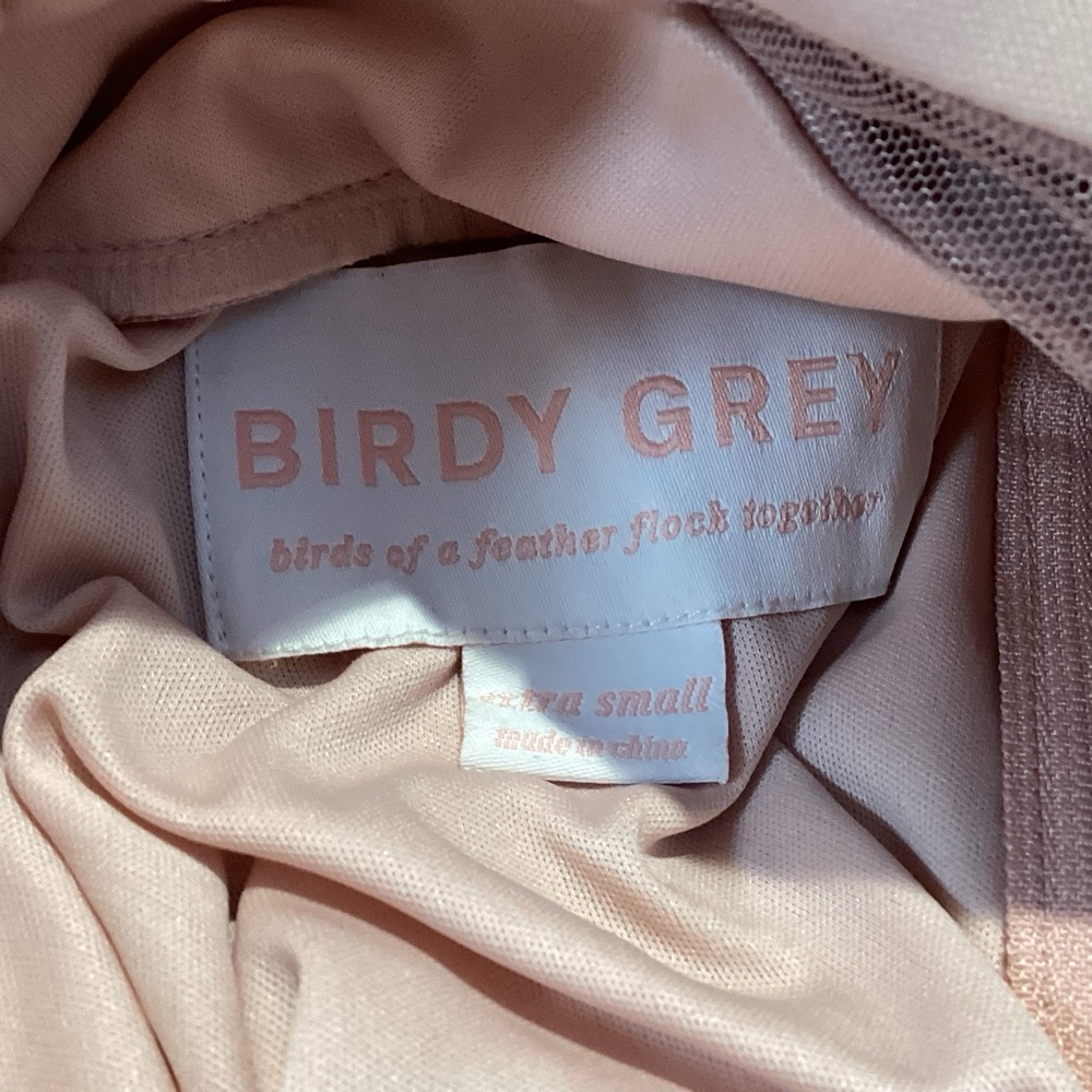BIRDIE GREY EYLSE MAXI FORMAL DRESS MAUVE ROSE SZ XS - Picture 13 of 13